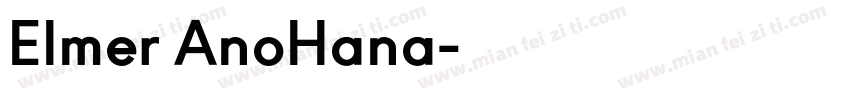 Elmer AnoHana字体转换